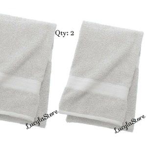 2 Pack Solid White Dove Bath Towel Made in India